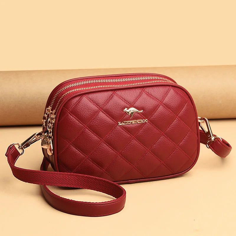 New Summer Square Small Shoulder Messenger Bag Female Girl Three Layers Circle Luxury Handbags Simple Style Crossbody Bags Purse - Yara fashion  54666916 New Summer Square Small Shoulder Messenger Bag Female Girl Three Layers Circle Luxury Handbags Simple Style Crossbody Bags Purse 