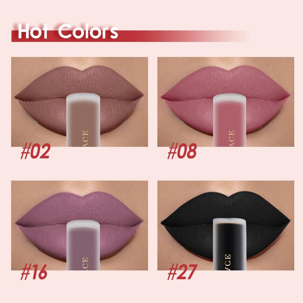 NICEFACE Nude Liquid Lipsticks Waterproof Velvet Matte Lip Gloss Long Lasting Non-stick Cup Lip Tint Makeup Pigment Cosmetics - Yara fashion  23873140 NICEFACE Nude Liquid Lipsticks Waterproof Velvet Matte Lip Gloss Long Lasting Non-stick Cup Lip Tint Makeup Pigment Cosmetics 