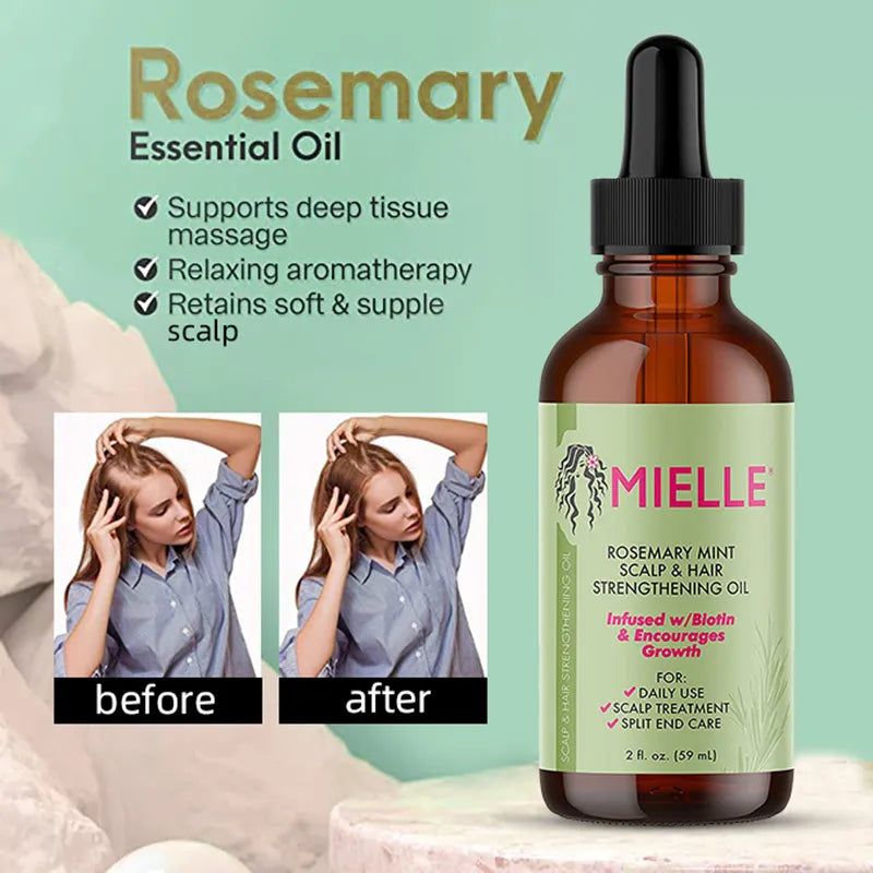 Oil Rosemary Mint Hair Strengthening Oil Nourishing Treatment for Split Ends and Dry Mielle Organics Hair - Yara fashion  98810917 Oil Rosemary Mint Hair Strengthening Oil Nourishing Treatment for Split Ends and Dry Mielle Organics Hair 