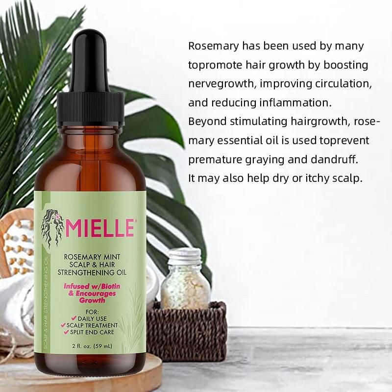 Oil Rosemary Mint Hair Strengthening Oil Nourishing Treatment for Split Ends and Dry Mielle Organics Hair - Yara fashion  47420651 Oil Rosemary Mint Hair Strengthening Oil Nourishing Treatment for Split Ends and Dry Mielle Organics Hair 