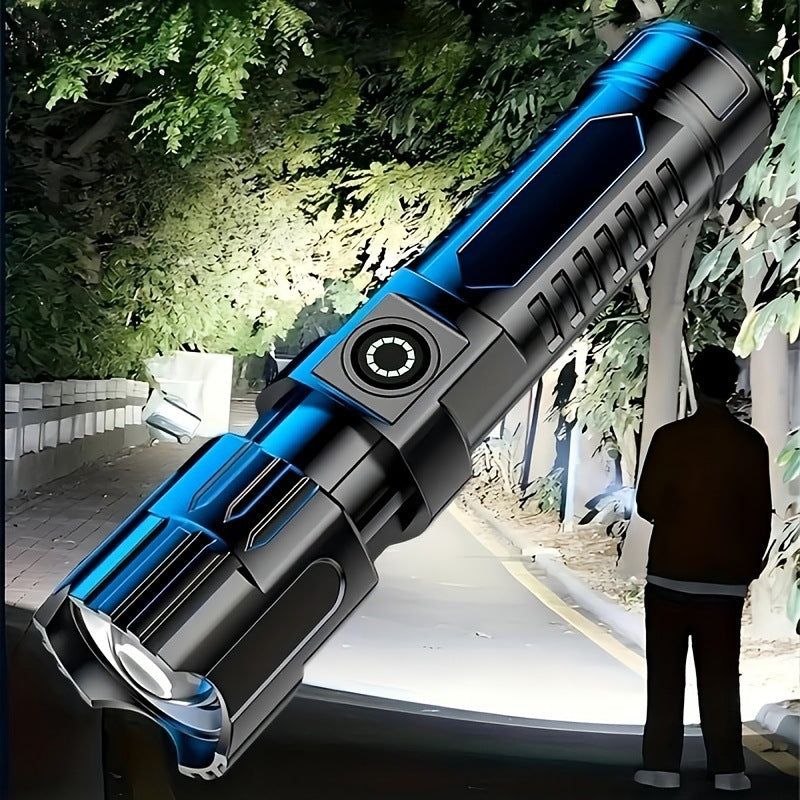 Outdoor Household Camping Usb Rechargeable Zoom Led Power Torch - Yara fashion  63012330 Outdoor Household Camping Usb Rechargeable Zoom Led Power Torch 