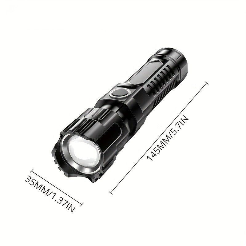 Outdoor Household Camping Usb Rechargeable Zoom Led Power Torch - Yara fashion  90450005 Outdoor Household Camping Usb Rechargeable Zoom Led Power Torch 