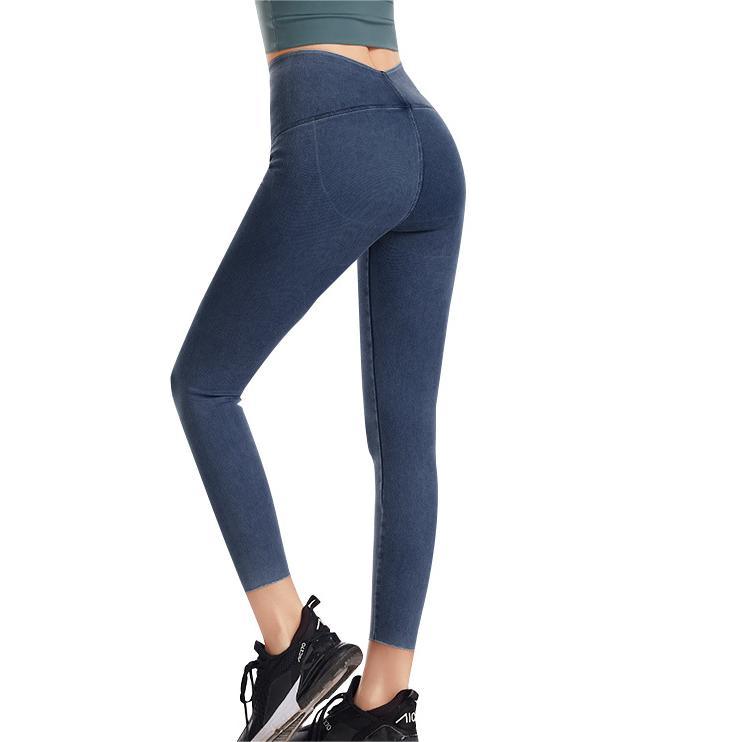 Plus Sized Denim Weight Loss Pants Women High Waist Hip Lift Yoga Sports Workout Slimming Casual Pants - Yara fashion  30735536 Plus Sized Denim Weight Loss Pants Women High Waist Hip Lift Yoga Sports Workout Slimming Casual Pants 