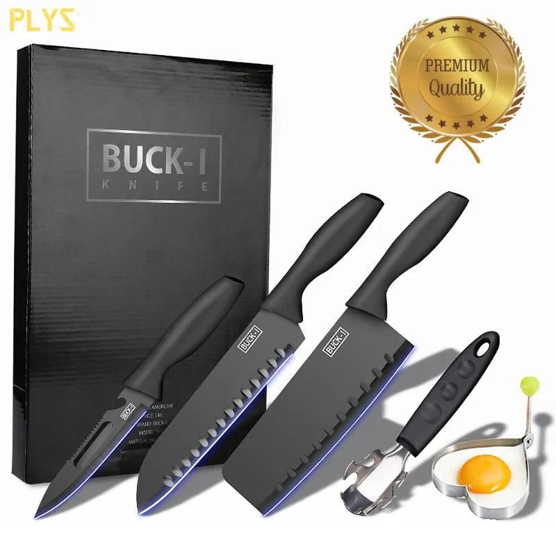 PLYS-kitchen Knife set combination, kitchen knife chopping board two in one, household chopping board fruit knife peeler - Yara fashion  93304333 PLYS-kitchen Knife set combination, kitchen knife chopping board two in one, household chopping board fruit knife peeler 