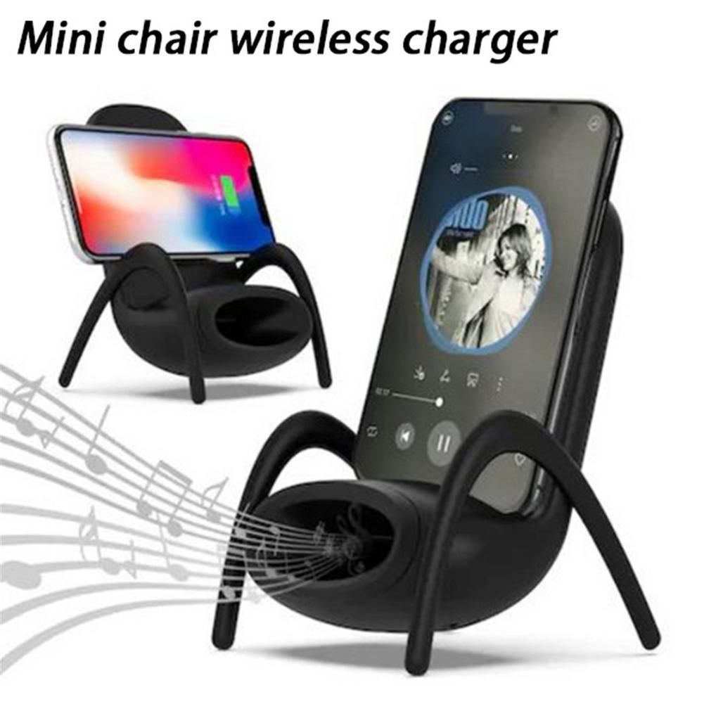 Portable Mini Chair Wireless Charger Desk Mobile Phone Holder Wireless Charger 10W Fast Charge Special Gift - Yara fashion  42555195 Portable Mini Chair Wireless Charger Desk Mobile Phone Holder Wireless Charger 10W Fast Charge Special Gift 