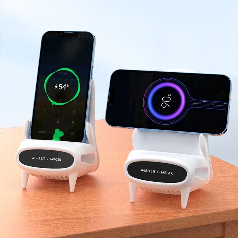 Portable Mini Chair Wireless Charger Desk Mobile Phone Holder Wireless Charger 10W Fast Charge Special Gift - Yara fashion  94654286 Portable Mini Chair Wireless Charger Desk Mobile Phone Holder Wireless Charger 10W Fast Charge Special Gift 