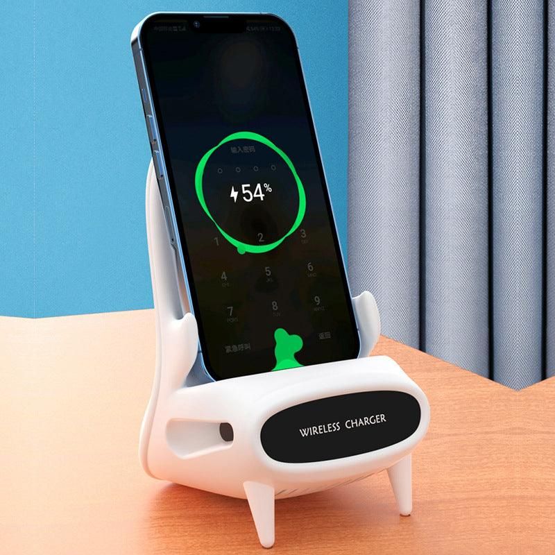 Portable Mini Chair Wireless Charger Desk Mobile Phone Holder Wireless Charger 10W Fast Charge Special Gift - Yara fashion  20384839 Portable Mini Chair Wireless Charger Desk Mobile Phone Holder Wireless Charger 10W Fast Charge Special Gift 