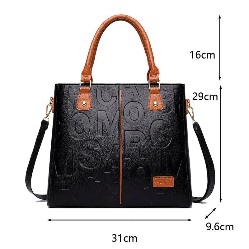 PU Leather Casual Crossbody Bags for Women Ladies Luxury Designer Tote Handbag Female Large Capacity Travel Shoulder Bag Sac - Yara fashion  55834269 PU Leather Casual Crossbody Bags for Women Ladies Luxury Designer Tote Handbag Female Large Capacity Travel Shoulder Bag Sac 