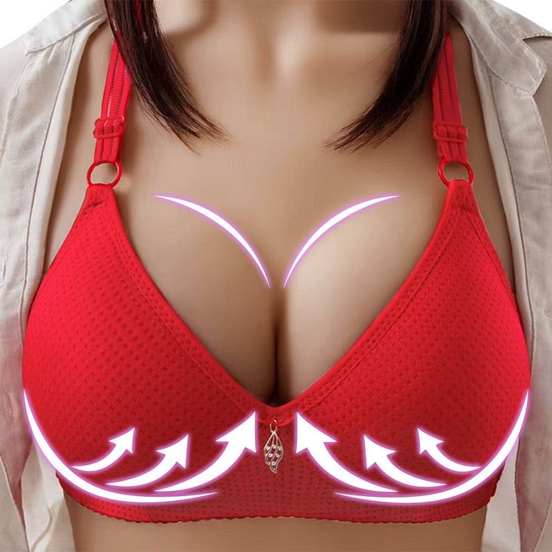 Push Up Bra Anti-sag Bra For Women Solid Color Sexy Fashion Underwear Comfortable Soft Female Bra Large Size Sports Lingerie - Yara fashion  71879166 Push Up Bra Anti-sag Bra For Women Solid Color Sexy Fashion Underwear Comfortable Soft Female Bra Large Size Sports Lingerie 