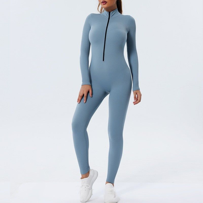 Quick Drying One Piece Seamless Yoga Clothes Sports Suit Women Tight Dance Fitness Yoga Bodysuit Yoga Pants - Yara fashion  99209447 Quick Drying One Piece Seamless Yoga Clothes Sports Suit Women Tight Dance Fitness Yoga Bodysuit Yoga Pants 