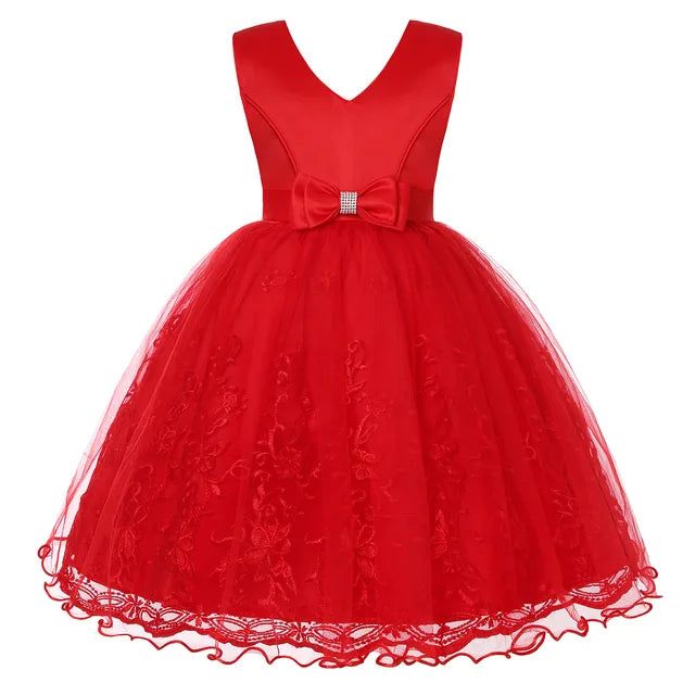 Red Pink Yellow Girl Dress Flower Causal Baby Girl Tutu Dress Birthday Wedding Performance Kids Clothing for Girls Size 3-10Y - Yara fashion  86505699 Red Pink Yellow Girl Dress Flower Causal Baby Girl Tutu Dress Birthday Wedding Performance Kids Clothing for Girls Size 3-10Y 