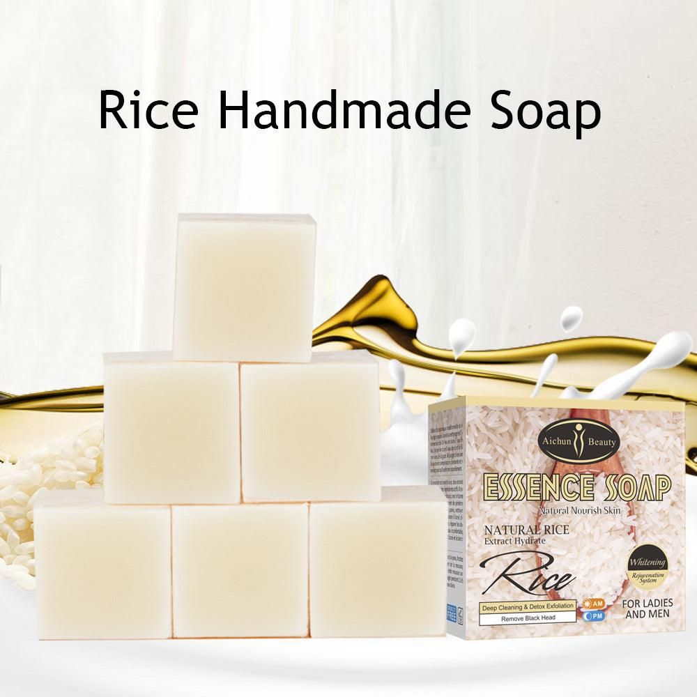 Rice Handmade Soap Body Skin Brightening Moisturizing 100g Handmade Soap Melaninsoap - Yara fashion  75565153 Rice Handmade Soap Body Skin Brightening Moisturizing 100g Handmade Soap Melaninsoap 