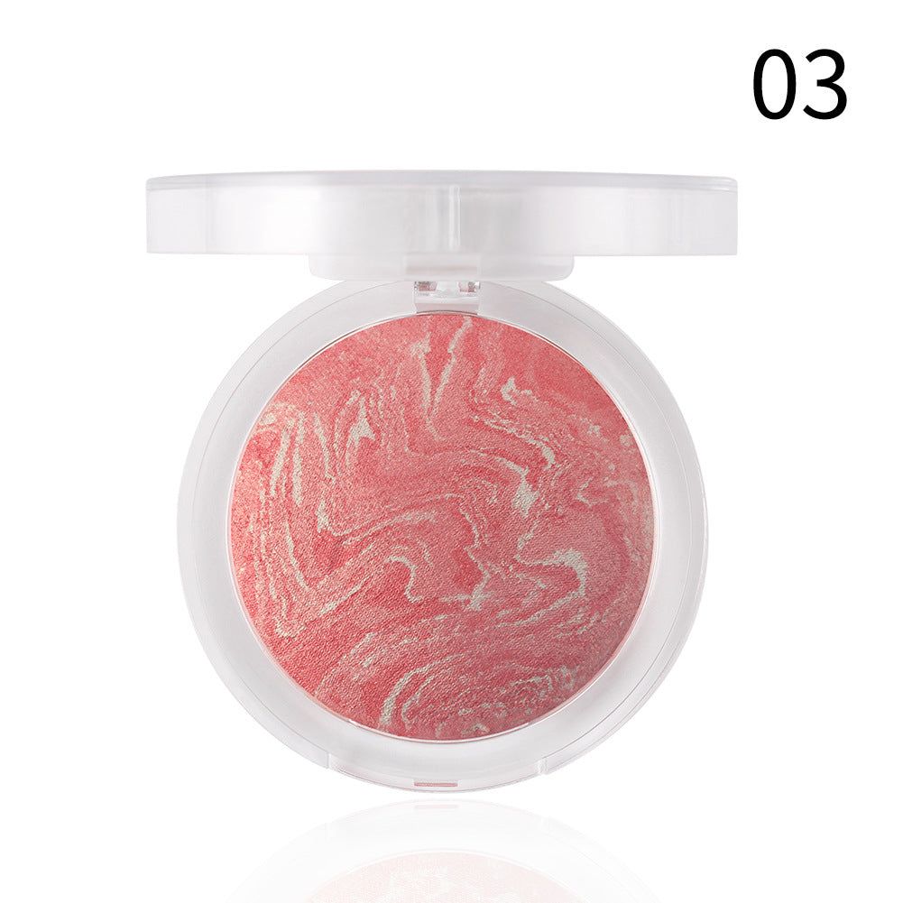 Romantic Beauty Highlighter Blush All-in-One Blush Palette Makeup Pearl Baked Powder Blush Palette - Yara fashion  74475532 Romantic Beauty Highlighter Blush All-in-One Blush Palette Makeup Pearl Baked Powder Blush Palette 