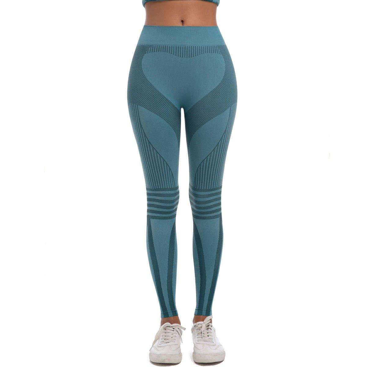 Seamless Knitted Yoga Pants Outdoor Sports Cycling Clothing Ski Women Thermal Underwear Fitness Pants Sets - Yara fashionYara fashion