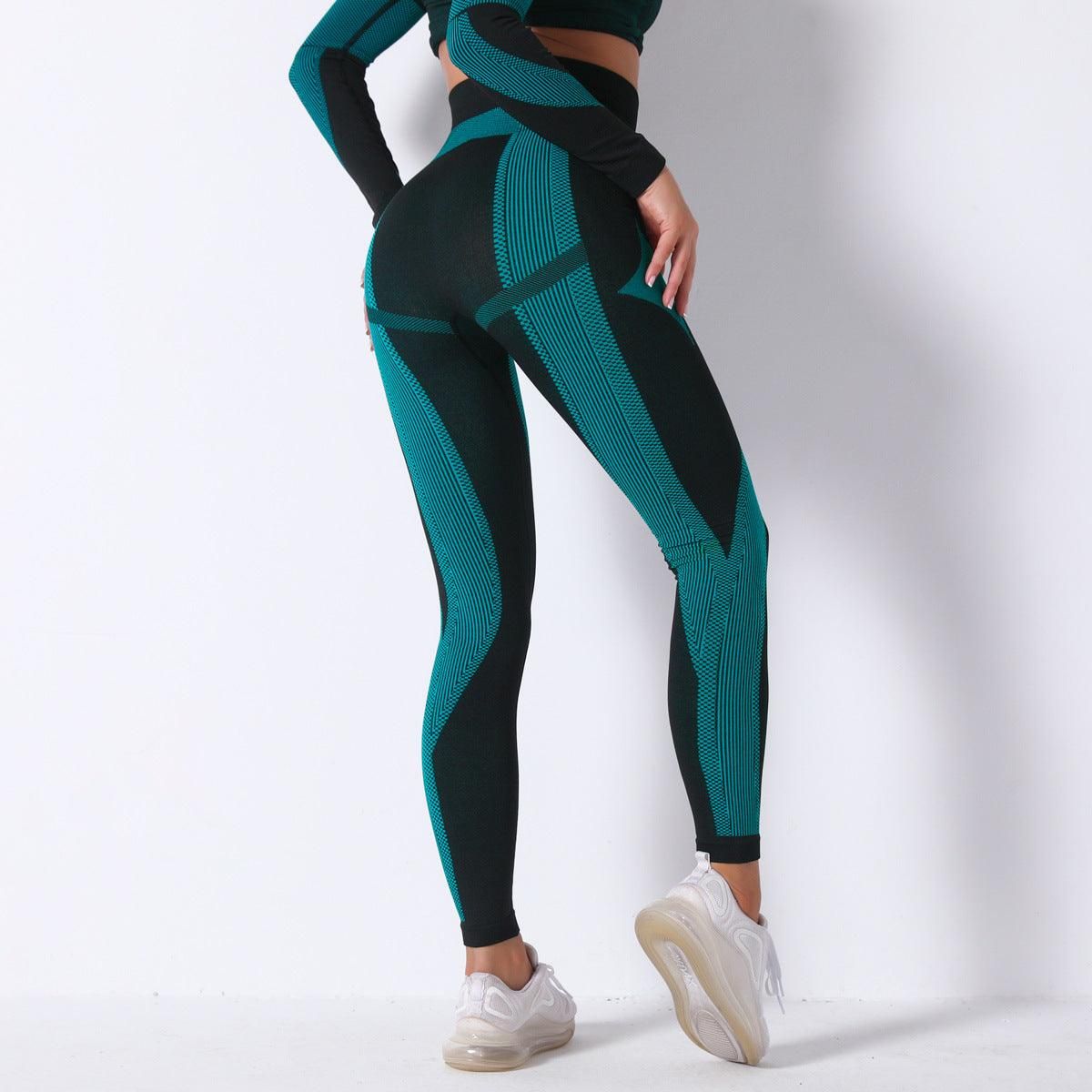 Seamless Sexy Stripes Hip Lifting Internet Celebrity Workout Pants Absorb Sweat Running Sports Fitness Yoga Pants Women - Yara fashion  39097938 Seamless Sexy Stripes Hip Lifting Internet Celebrity Workout Pants Absorb Sweat Running Sports Fitness Yoga Pants Women 