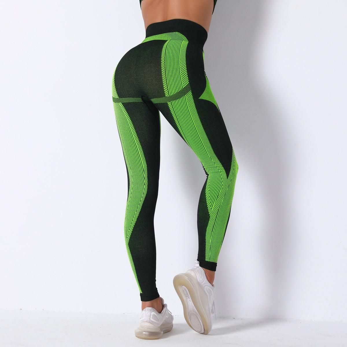 Seamless Sexy Stripes Hip Lifting Internet Celebrity Workout Pants Absorb Sweat Running Sports Fitness Yoga Pants Women - Yara fashion  49157843 Seamless Sexy Stripes Hip Lifting Internet Celebrity Workout Pants Absorb Sweat Running Sports Fitness Yoga Pants Women 