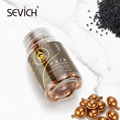 Sevich 2PCS/Set Ginger Hair Growth Capsules Set Hair Vitamin Oil For Hair Loss Repair Treatment Damaged Hair Black Hair Serum - Yara fashion  7491701 Sevich 2PCS/Set Ginger Hair Growth Capsules Set Hair Vitamin Oil For Hair Loss Repair Treatment Damaged Hair Black Hair Serum 