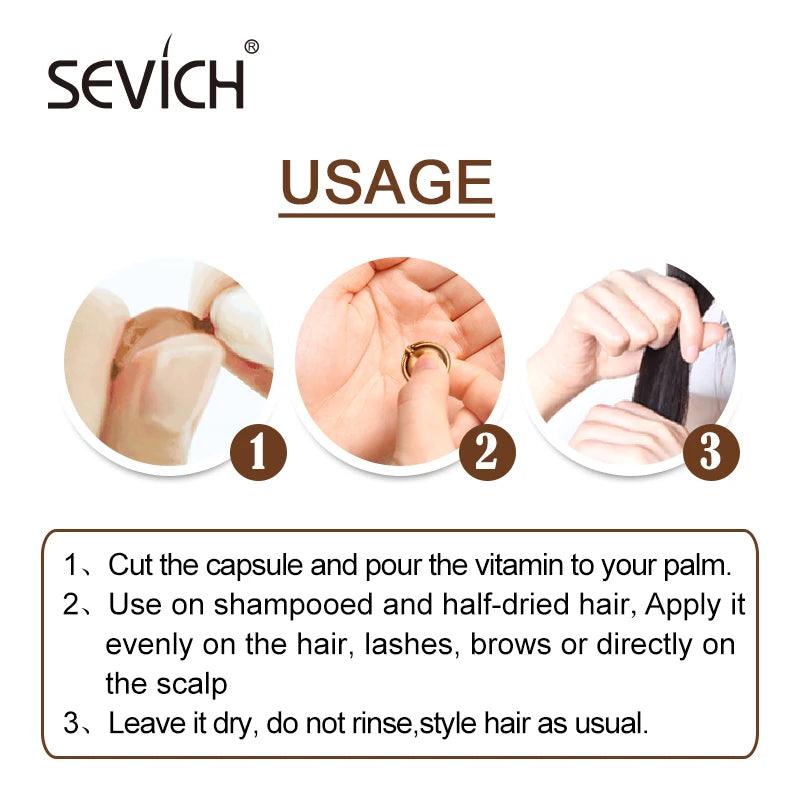 Sevich 2PCS/Set Ginger Hair Growth Capsules Set Hair Vitamin Oil For Hair Loss Repair Treatment Damaged Hair Black Hair Serum - Yara fashion  56229494 Sevich 2PCS/Set Ginger Hair Growth Capsules Set Hair Vitamin Oil For Hair Loss Repair Treatment Damaged Hair Black Hair Serum 