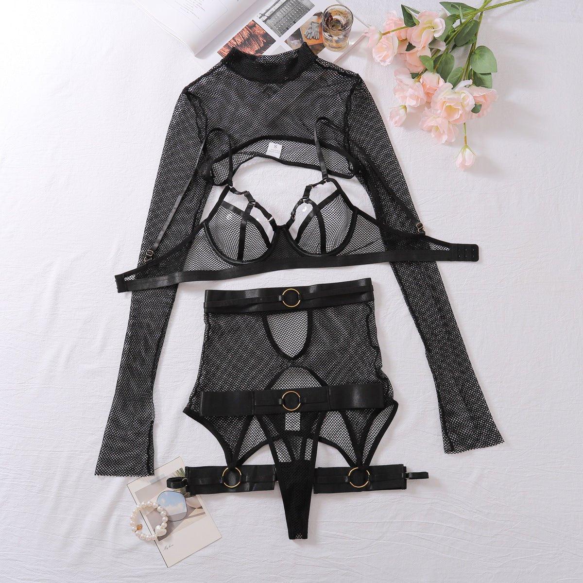 Sexy Hollow Out Cutout out Fishnet Clothes See through Tearing Underwear Sexy Seduction Free Underwear Underwear - Yara fashionYara fashion