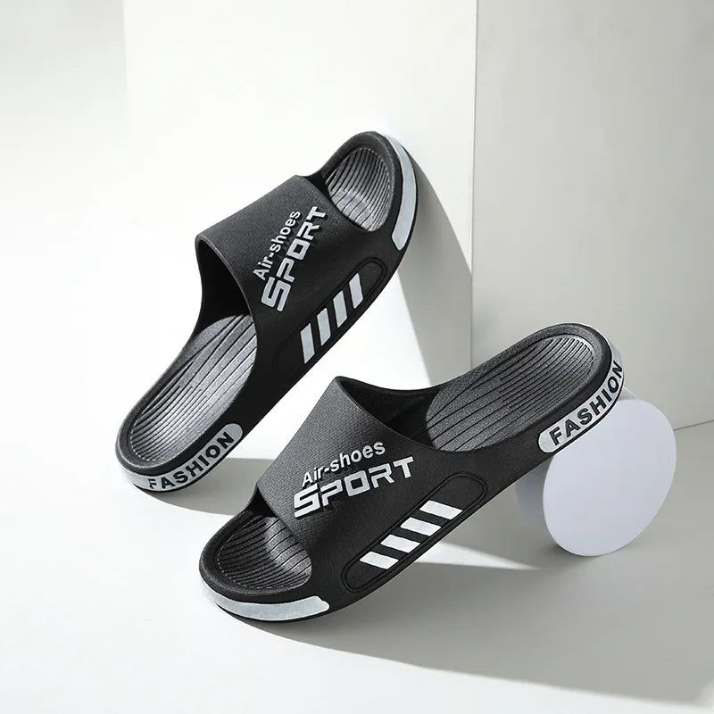 Slippers Summer PVC Soft Slippers for Male Outdoor Thicken Anti-slip Beach Sandals Bathroom Home Flip Flop 2024 New Sandal - Yara fashion  77771026 Slippers Summer PVC Soft Slippers for Male Outdoor Thicken Anti-slip Beach Sandals Bathroom Home Flip Flop 2024 New Sandal 