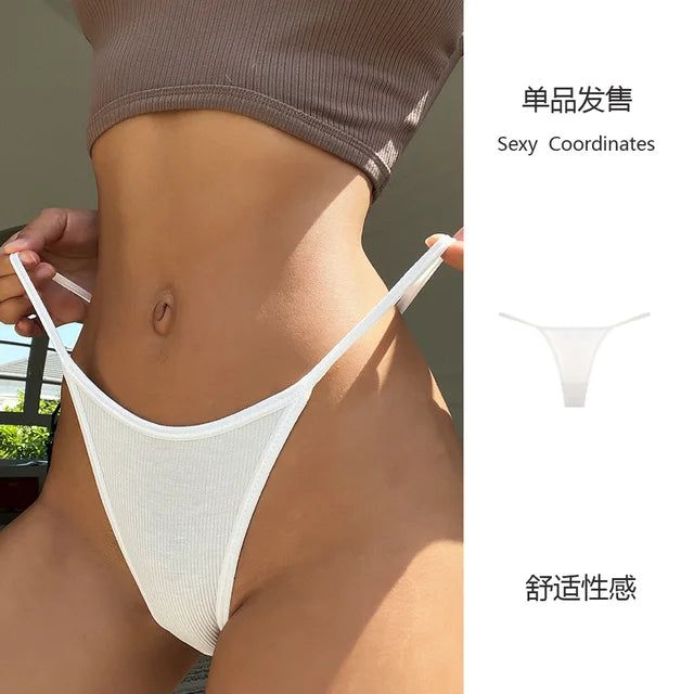 SP&CITY Simple Striped Thin Sexy Thongs Fashion Sports Women's Underwear Low Waist  Traceless Panties Cotton Seamless Briefs - Yara fashion  61020765 SP&CITY Simple Striped Thin Sexy Thongs Fashion Sports Women's Underwear Low Waist  Traceless Panties Cotton Seamless Briefs 