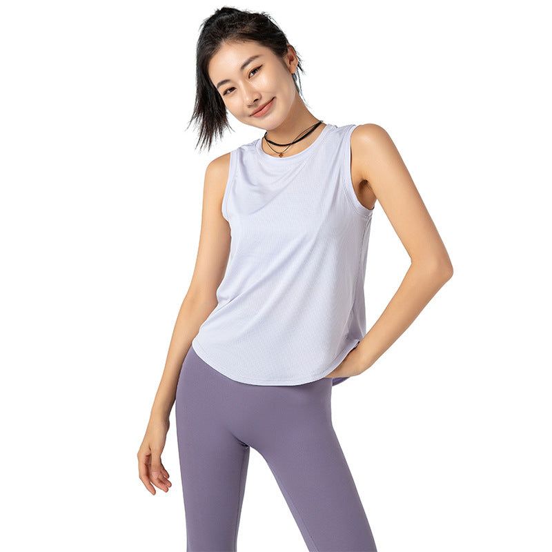 Sports Vest Women Summer Thin Quick Drying Clothes Yoga Short Sleeve Sleeveless Running Workout Clothes Loose Blouse T-shirt - Yara fashion  53974958 Sports Vest Women Summer Thin Quick Drying Clothes Yoga Short Sleeve Sleeveless Running Workout Clothes Loose Blouse T-shirt 