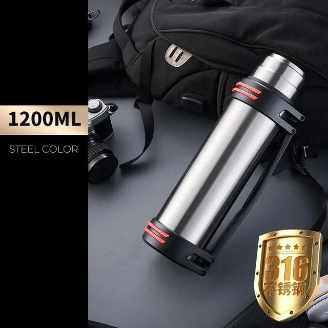 Stainless Steel Thermos Bottle Vacuum Large capacity Flasks Water Bottle Insulated Water Outdoor travel Bottle Cup Keeping Warm - Yara fashion  81714513 Stainless Steel Thermos Bottle Vacuum Large capacity Flasks Water Bottle Insulated Water Outdoor travel Bottle Cup Keeping Warm 