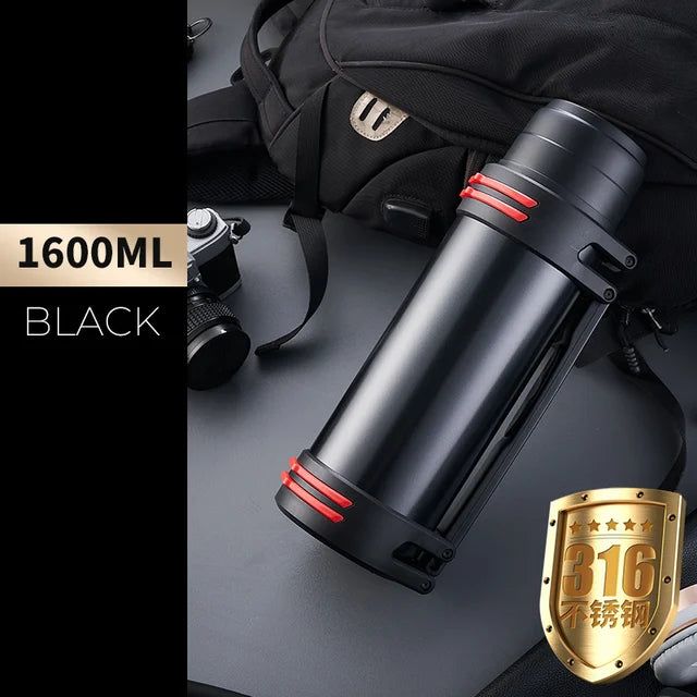 Stainless Steel Thermos Bottle Vacuum Large capacity Flasks Water Bottle Insulated Water Outdoor travel Bottle Cup Keeping Warm - Yara fashion  73349168 Stainless Steel Thermos Bottle Vacuum Large capacity Flasks Water Bottle Insulated Water Outdoor travel Bottle Cup Keeping Warm 