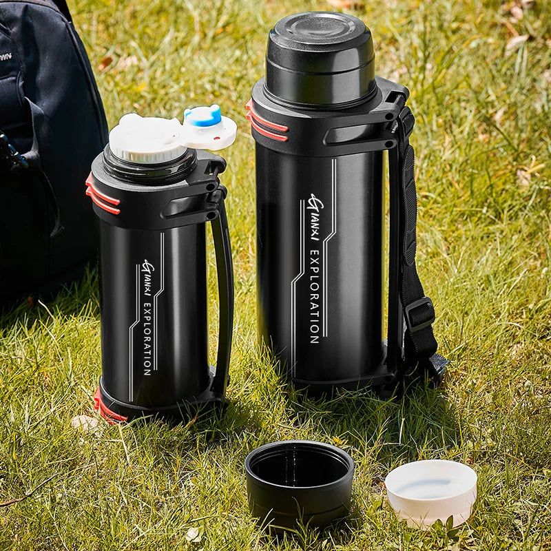 Stainless Steel Thermos Bottle Vacuum Large capacity Flasks Water Bottle Insulated Water Outdoor travel Bottle Cup Keeping Warm - Yara fashion  88885267 Stainless Steel Thermos Bottle Vacuum Large capacity Flasks Water Bottle Insulated Water Outdoor travel Bottle Cup Keeping Warm 