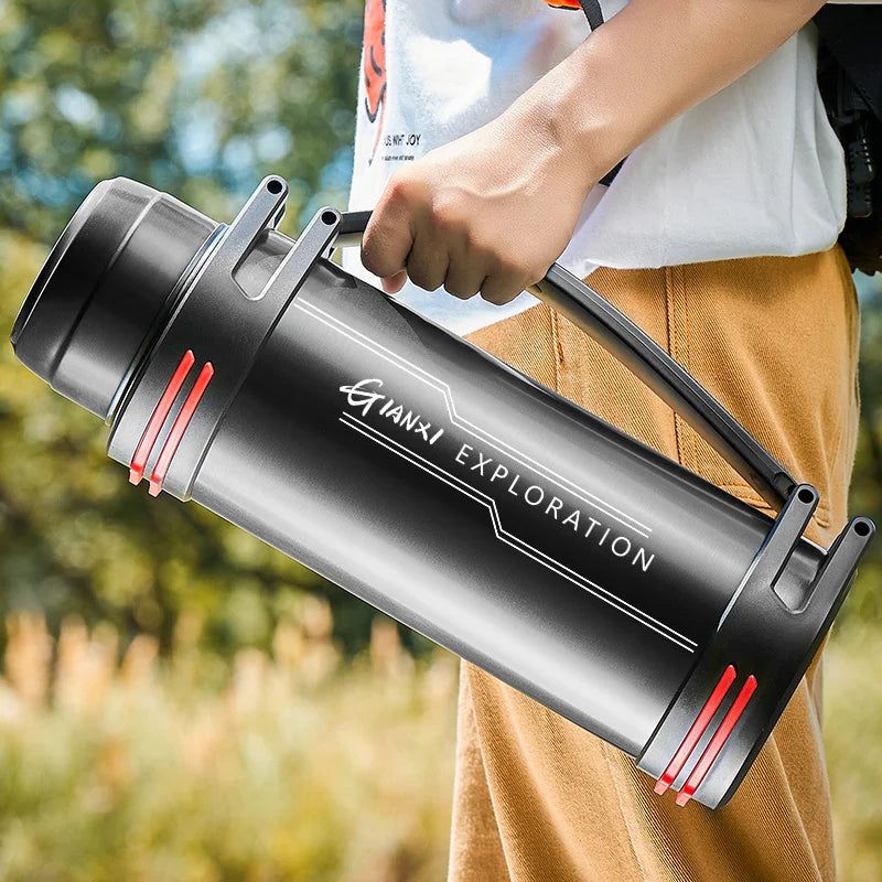 Stainless Steel Thermos Bottle Vacuum Large capacity Flasks Water Bottle Insulated Water Outdoor travel Bottle Cup Keeping Warm - Yara fashion  39333675 Stainless Steel Thermos Bottle Vacuum Large capacity Flasks Water Bottle Insulated Water Outdoor travel Bottle Cup Keeping Warm 