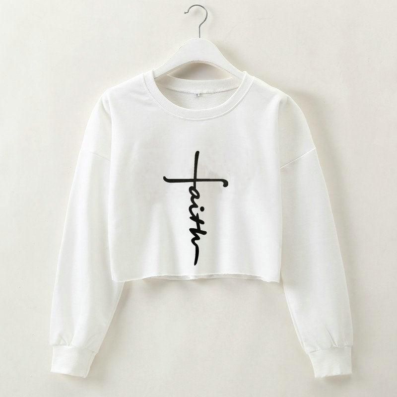 Street Autumn Winter Women Wear Sweater Letter Graphic Print Cropped Long Sleeves Round Neck Top Women - Yara fashion  90935593 Street Autumn Winter Women Wear Sweater Letter Graphic Print Cropped Long Sleeves Round Neck Top Women 