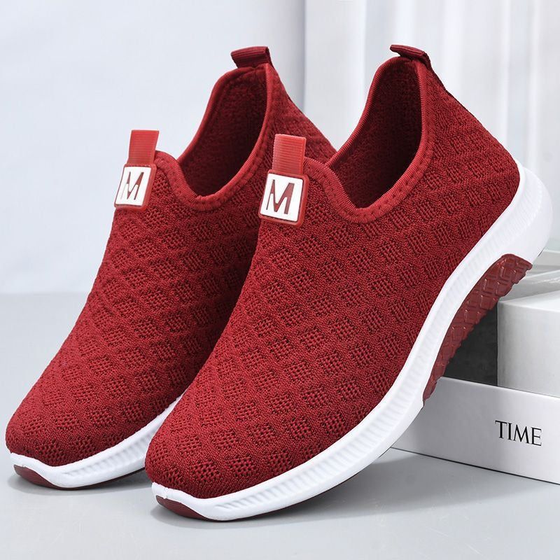 Summer Korean Mesh Comfortable Women Shoes Breathable Hollow Sports Walking Sneakers Casual Flat Ladies Solid Shoes - Yara fashion  57928458 Summer Korean Mesh Comfortable Women Shoes Breathable Hollow Sports Walking Sneakers Casual Flat Ladies Solid Shoes 