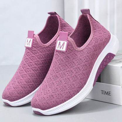 Summer Korean Mesh Comfortable Women Shoes Breathable Hollow Sports Walking Sneakers Casual Flat Ladies Solid Shoes - Yara fashion  40478598 Summer Korean Mesh Comfortable Women Shoes Breathable Hollow Sports Walking Sneakers Casual Flat Ladies Solid Shoes 