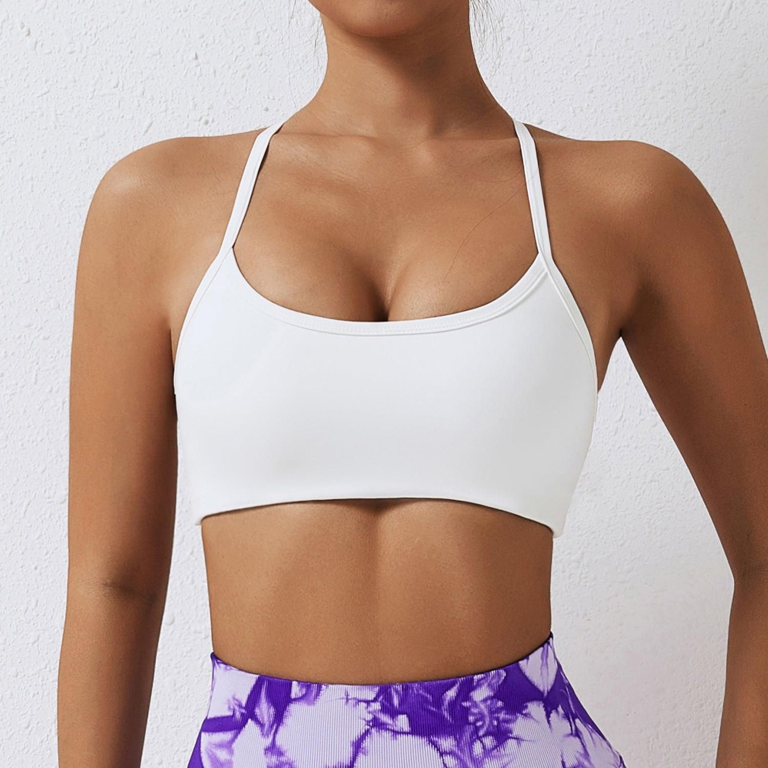 Summer Nude Feel Yoga Bra Quick Drying Beauty Back Exercise Underwear Brushed Running Fitness Yoga Wear Women - Yara fashion  59213566 Summer Nude Feel Yoga Bra Quick Drying Beauty Back Exercise Underwear Brushed Running Fitness Yoga Wear Women 