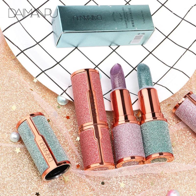 Temperature Color Changing Glitter Lipstick Waterproof Long Lasting Moisturizing Velvet Matte Lip Tint Red Pink Sexy Lips Makeup - Yara fashion  56614073 Temperature Color Changing Glitter Lipstick Waterproof Long Lasting Moisturizing Velvet Matte Lip Tint Red Pink Sexy Lips Makeup 