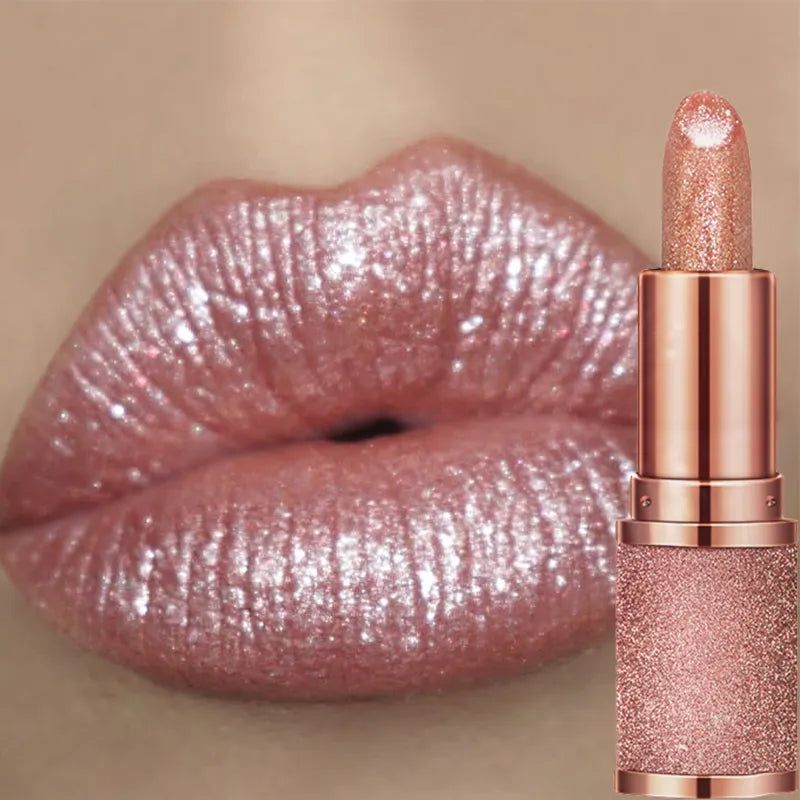 Temperature Color Changing Glitter Lipstick Waterproof Long Lasting Moisturizing Velvet Matte Lip Tint Red Pink Sexy Lips Makeup - Yara fashion  64450029 Temperature Color Changing Glitter Lipstick Waterproof Long Lasting Moisturizing Velvet Matte Lip Tint Red Pink Sexy Lips Makeup 