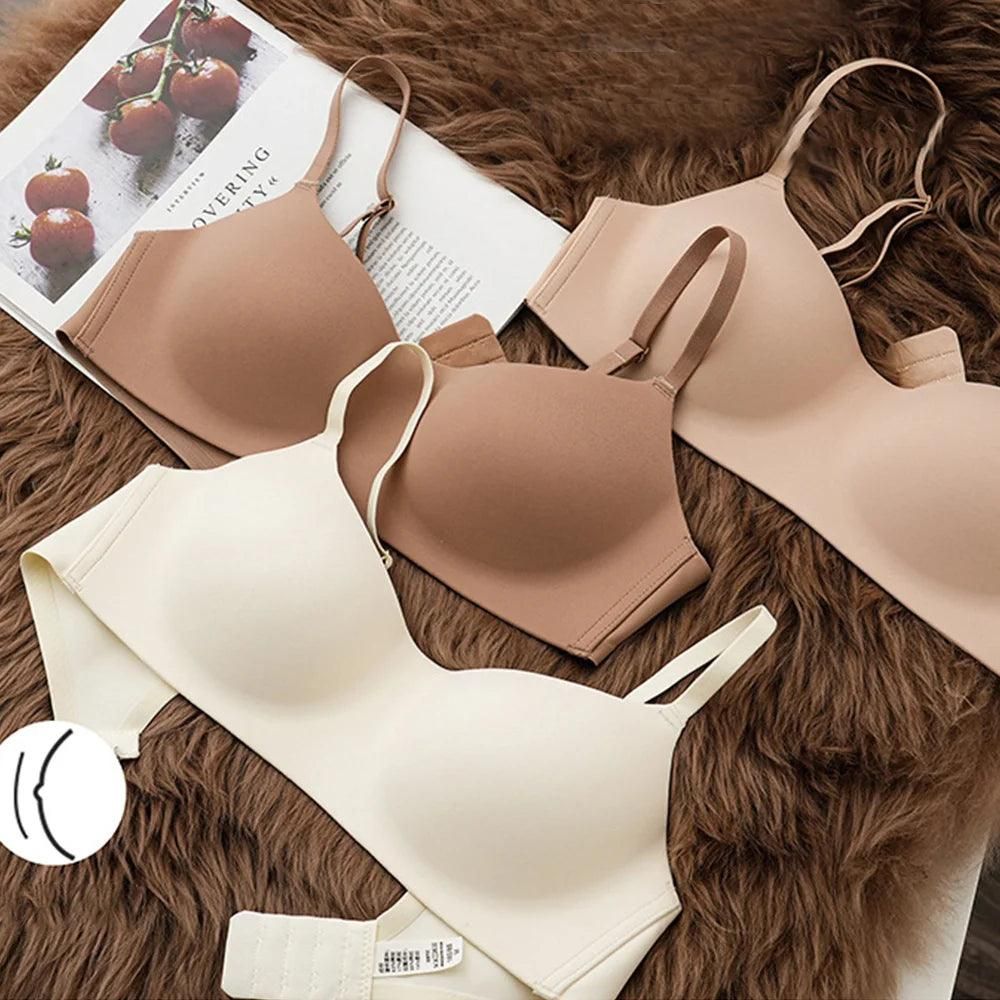 Thin Seamless Women's Bra Push up Underwear Tube Top Bras Lingerie Beauty Back Support Non-Wire Solid Comfort Bra Elastic Female - Yara fashion  52296277 Thin Seamless Women's Bra Push up Underwear Tube Top Bras Lingerie Beauty Back Support Non-Wire Solid Comfort Bra Elastic Female 