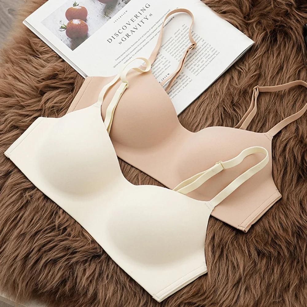 Thin Seamless Women's Bra Push up Underwear Tube Top Bras Lingerie Beauty Back Support Non-Wire Solid Comfort Bra Elastic Female - Yara fashion  38102468 Thin Seamless Women's Bra Push up Underwear Tube Top Bras Lingerie Beauty Back Support Non-Wire Solid Comfort Bra Elastic Female 