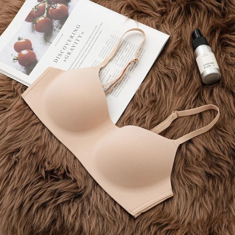 Thin Seamless Women's Bra Push up Underwear Tube Top Bras Lingerie Beauty Back Support Non-Wire Solid Comfort Bra Elastic Female - Yara fashion  73761249 Thin Seamless Women's Bra Push up Underwear Tube Top Bras Lingerie Beauty Back Support Non-Wire Solid Comfort Bra Elastic Female 