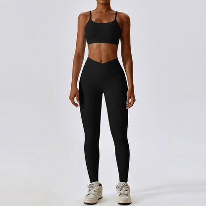 Thread Abdominal Shaping High Waist Beauty Back Yoga Suit Quick Drying Push up Hip Raise Skinny Workout Exercise Outfit - Yara fashion  81449681 Thread Abdominal Shaping High Waist Beauty Back Yoga Suit Quick Drying Push up Hip Raise Skinny Workout Exercise Outfit 