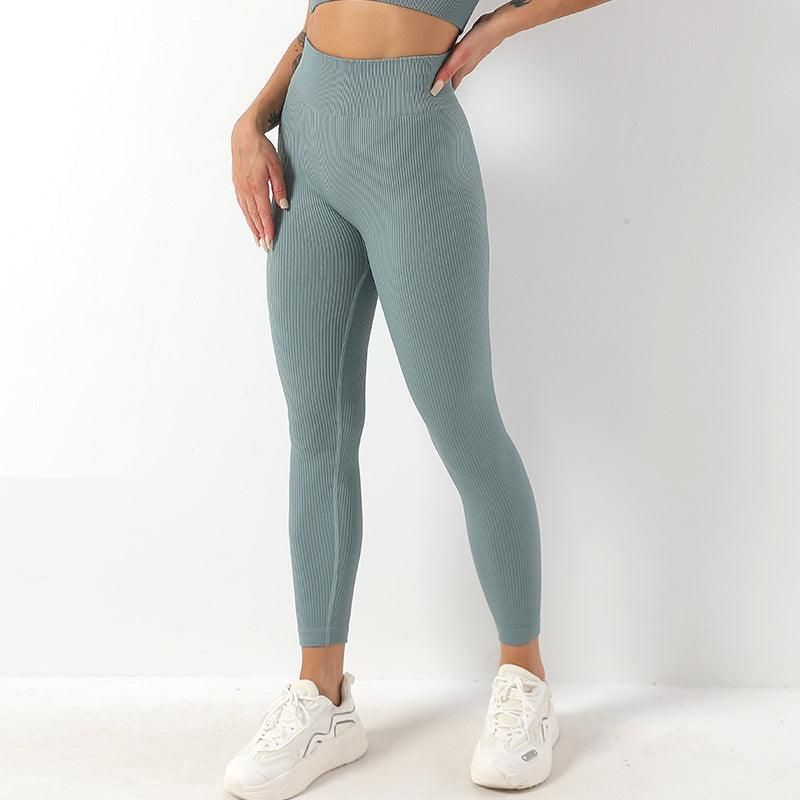 Thread Stretch Peach Hip Fitness Pants Hip Raise High Waist Seamless Yoga Pants Women Tight Yoga Exercise Pants - Yara fashion  82889268 Thread Stretch Peach Hip Fitness Pants Hip Raise High Waist Seamless Yoga Pants Women Tight Yoga Exercise Pants 