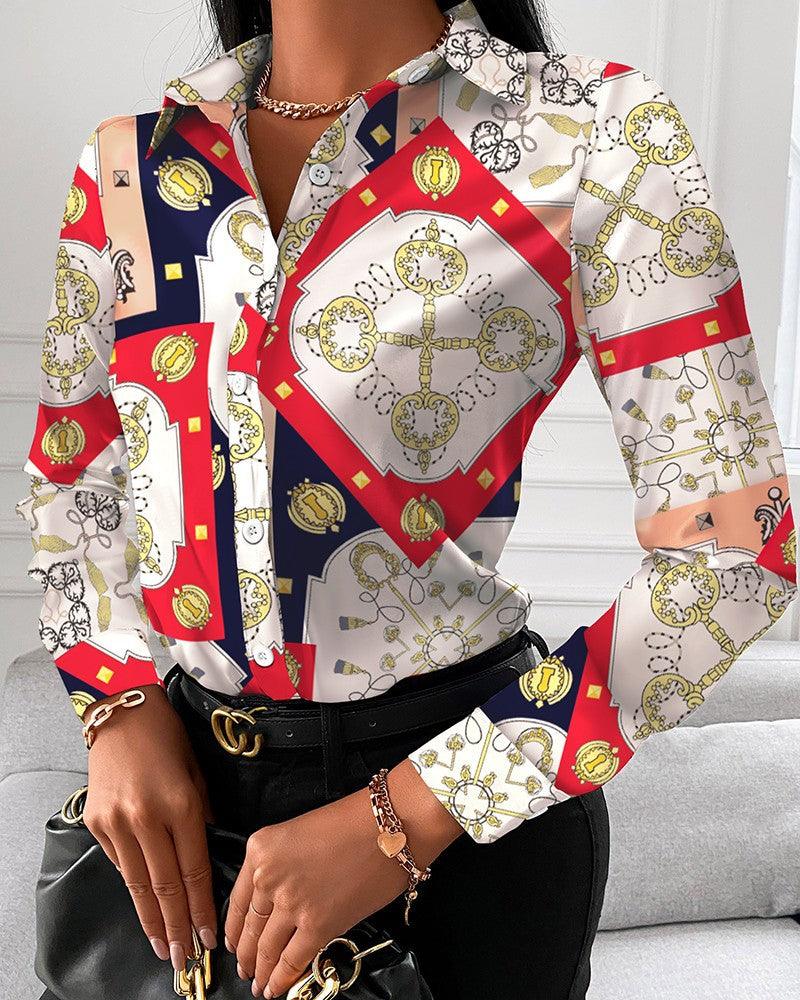 Top Shirt Spring Autumn Long Sleeve Elegant Single Breasted Cardigan Shirt Women - Yara fashion  85296358 Top Shirt Spring Autumn Long Sleeve Elegant Single Breasted Cardigan Shirt Women 