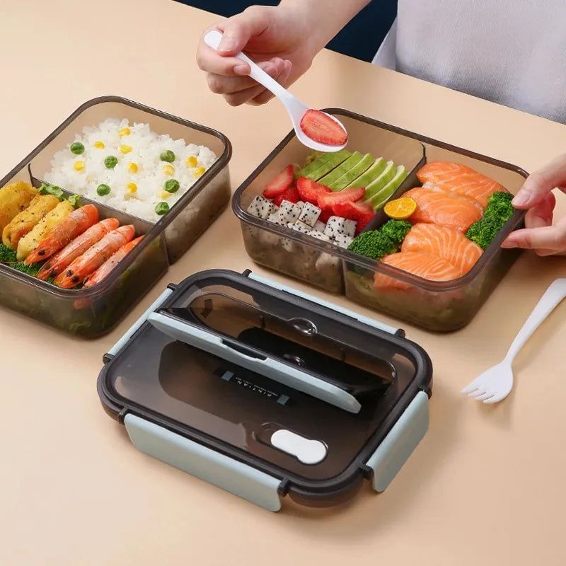 Transparent Lunch Box For Kids Food Storage Container With Lids Leak-Proof Microwave Food Warmer snacks bento box japanese style - Yara fashion  95453112 Transparent Lunch Box For Kids Food Storage Container With Lids Leak-Proof Microwave Food Warmer snacks bento box japanese style 