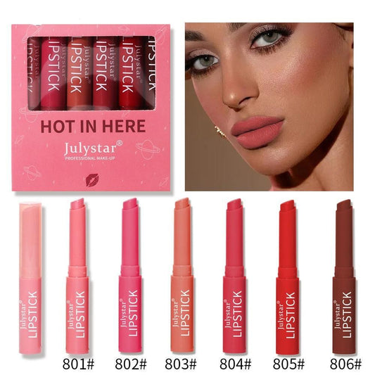 Velvet Foggy Lipstick Cover Box Matte Color Fast Candy Lipstick - Yara fashion  31227126 Velvet Foggy Lipstick Cover Box Matte Color Fast Candy Lipstick 