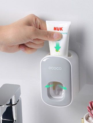 Wall Mounted Automatic Toothpaste Holder Bathroom Accessories Set Dispenser - Yara fashion  43760330 Wall Mounted Automatic Toothpaste Holder Bathroom Accessories Set Dispenser 