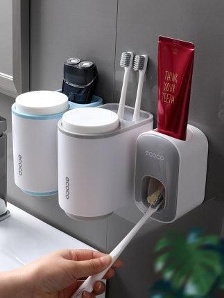 Wall Mounted Automatic Toothpaste Holder Bathroom Accessories Set Dispenser - Yara fashion  72968636 Wall Mounted Automatic Toothpaste Holder Bathroom Accessories Set Dispenser 