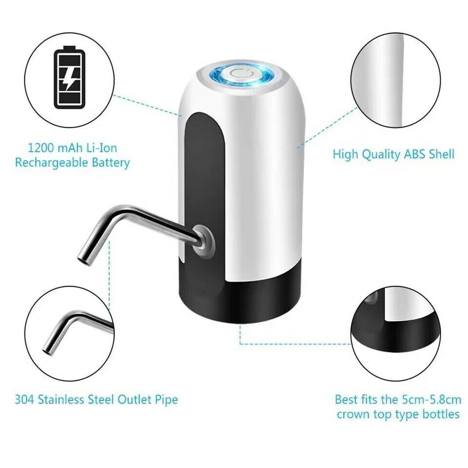 Water Bottle Electric Automatic Universal Dispenser 5 Gallon USB USB Water Dispenser Automatic Drinking Water Bottle - Yara fashion  28420627 Water Bottle Electric Automatic Universal Dispenser 5 Gallon USB USB Water Dispenser Automatic Drinking Water Bottle 