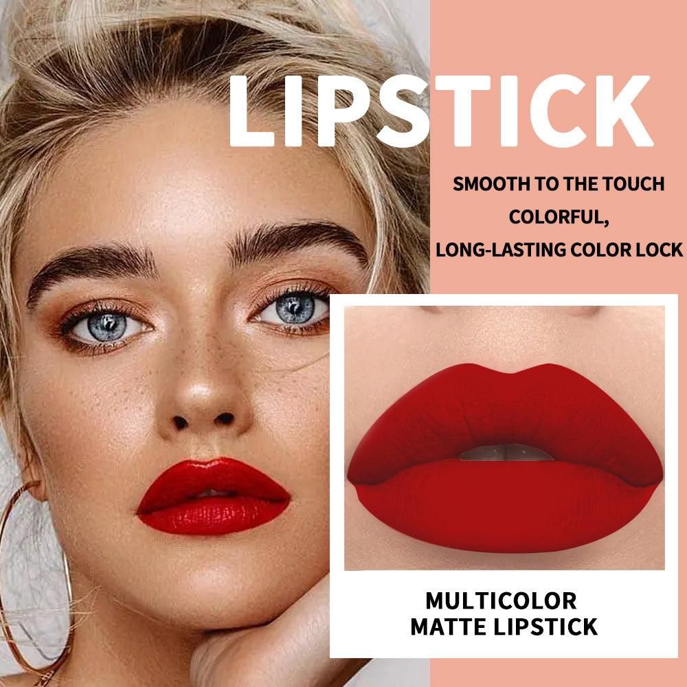 Waterproof And Durable Lipstick Velvet Fine Glitter Matte Lip And Cheek Dual-Use Lipstick - Yara fashion  89745014 Waterproof And Durable Lipstick Velvet Fine Glitter Matte Lip And Cheek Dual-Use Lipstick 