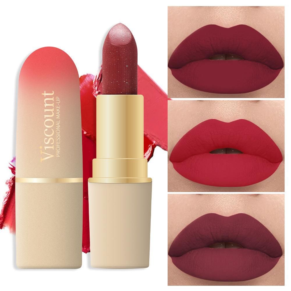 Waterproof And Durable Lipstick Velvet Fine Glitter Matte Lip And Cheek Dual-Use Lipstick - Yara fashion  62239135 Waterproof And Durable Lipstick Velvet Fine Glitter Matte Lip And Cheek Dual-Use Lipstick 