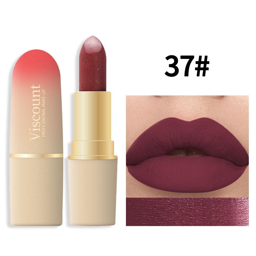 Waterproof And Durable Lipstick Velvet Fine Glitter Matte Lip And Cheek Dual-Use Lipstick - Yara fashion  31830327 Waterproof And Durable Lipstick Velvet Fine Glitter Matte Lip And Cheek Dual-Use Lipstick 